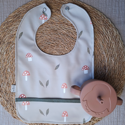 Babyslab waterproof paddestoelen