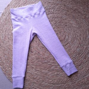 Meisjes legging ruffle jacquard lila