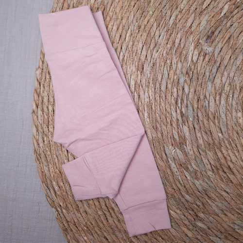 Newborn broekje legging licht zalmroze - Afbeelding 2